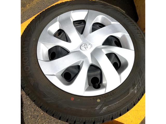 【トヨタ純正】 シエンタ純正キャップ付き+【YOKOHAMA】ICE GUARD IG60