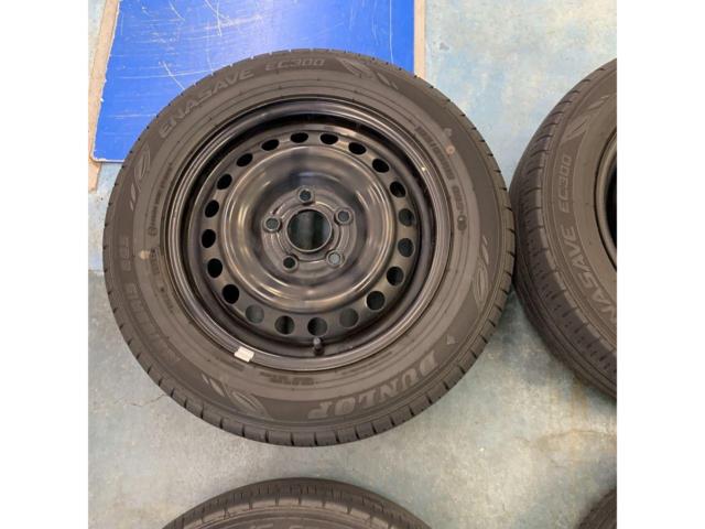 【ホンダ純正】 フリード純正スチール+【DUNLOP】ENASAVE EC300 185/65R15 4本セット