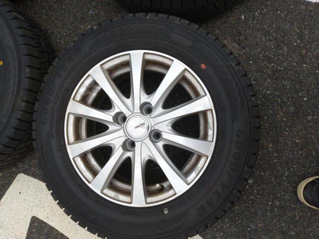 【weds】 raviron RS01 アルミホイール + 【GOODYEAR】ICENAVI8 4本セット 175/70R14