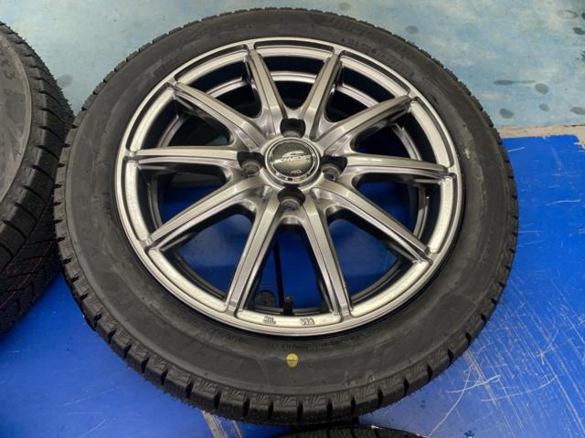 SCHNEIDER StaG (4HOLE)  + BRIDGESTONE(ブリヂストン) 【2023年製特価】［スタッドレス］BRIDGESTONE VRX3 175/55R15 77Q