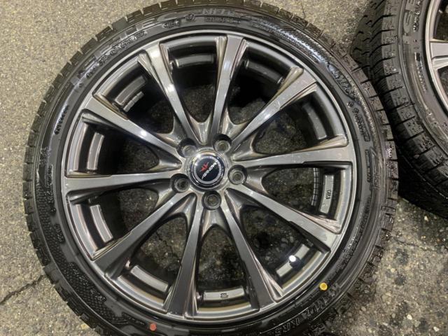 【DUNLOP】AIRNOVA SB10 アルミホイール4本セット  +  【KENDA】 KR36 215/45R17 4本セット