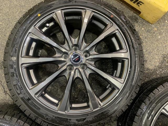 【DUNLOP】AIRNOVA SB10 アルミホイール4本セット  +  【KENDA】 KR36 215/45R17 4本セット