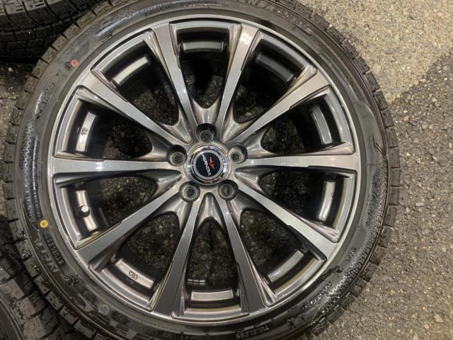 【DUNLOP】AIRNOVA SB10 アルミホイール4本セット  +  【KENDA】 KR36 215/45R17 4本セット
