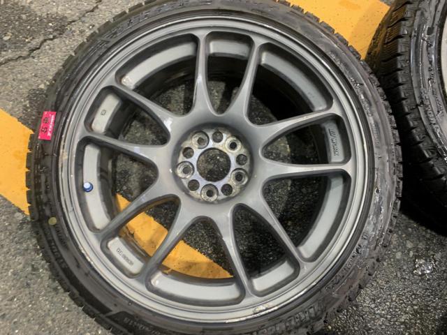 【WORK】 EMOTION CR Kai アルミホイール 4本セット  +  【BRIDGESTONE】BLIZZAK VRX3 225/40R18 4本セット