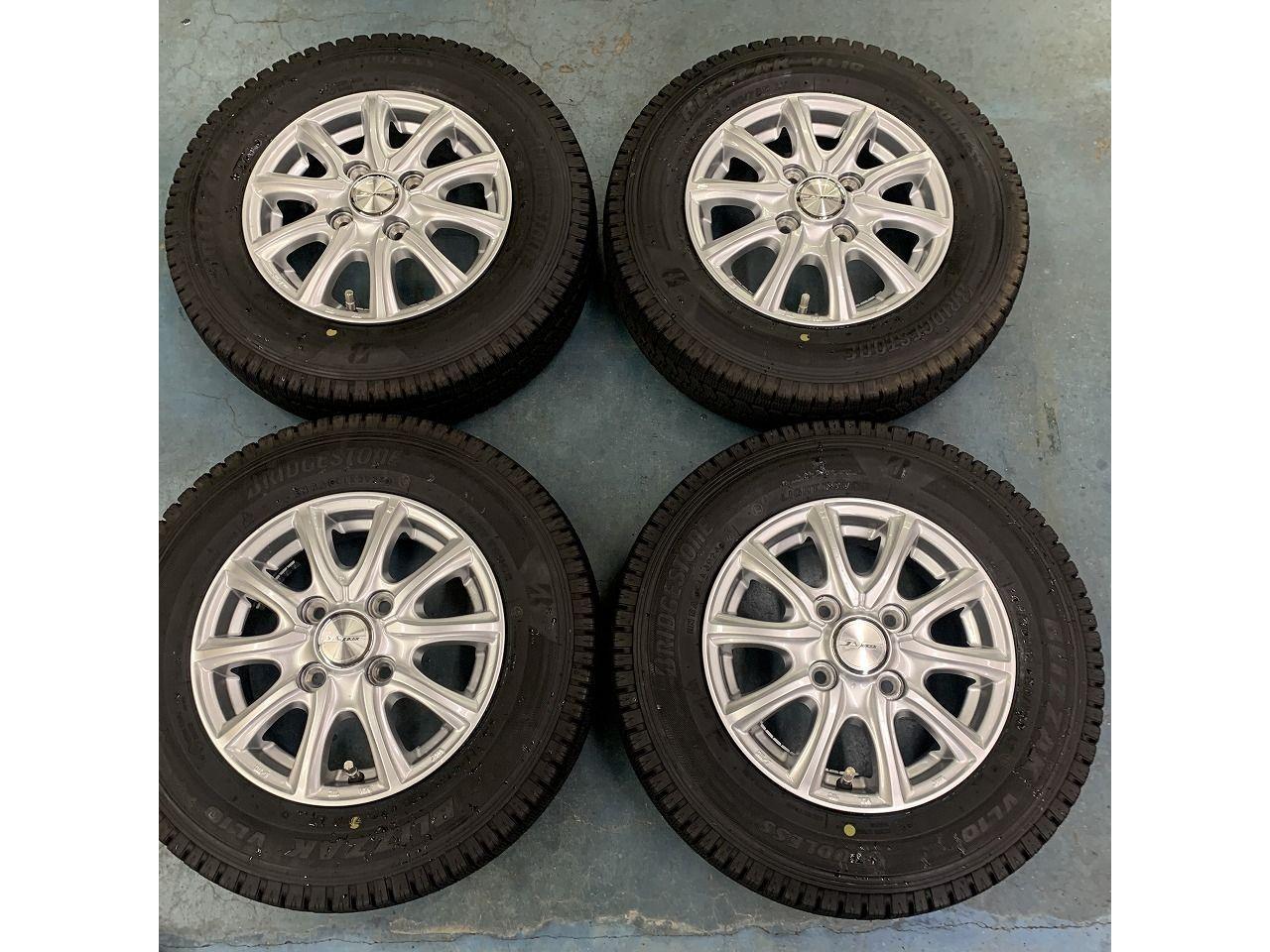 weds】JOKER + 【BRIDGESTONE】BLIZZAK VL10 145/80R12 LT 4本セット 