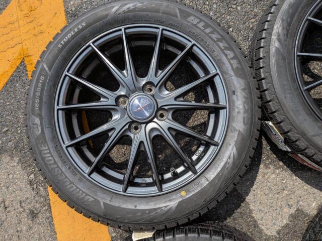 weds VELVA SPORTⅡ + BRIDGESTONE BLIZZAK VRX3 165/60R15 4本セット