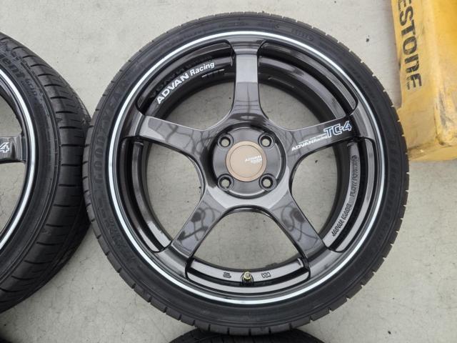 1YOKOHAMA(ヨコハマ) ADVAN Racing(アドバンレーシング) TC-4  + GOODYEAR(グッドイヤー) EfficientGrip comfort