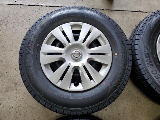 8日産純正(NISSAN) NV350 キャラバン 純正スチールホイール + KENDA ICETEC VAN’Z WR01