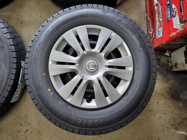 8日産純正(NISSAN) NV350キャラバン 純正スチールホイール + KENDA(ケンダ) ICETEC VAN’Z WR01