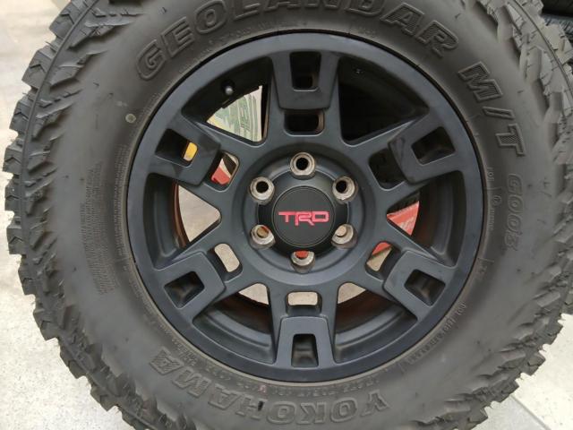 USトヨタ純正 TRD OP純正アルミ+YOKOHAMA GEOLANDAR M/T G003