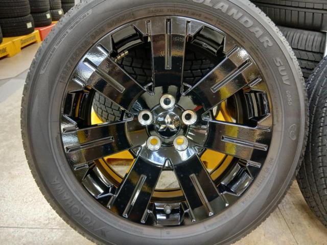 三菱純正 デリカD5 シャモニー 後期 純正アルミ + YOKOHAMA GEOLANDAR SUV G055