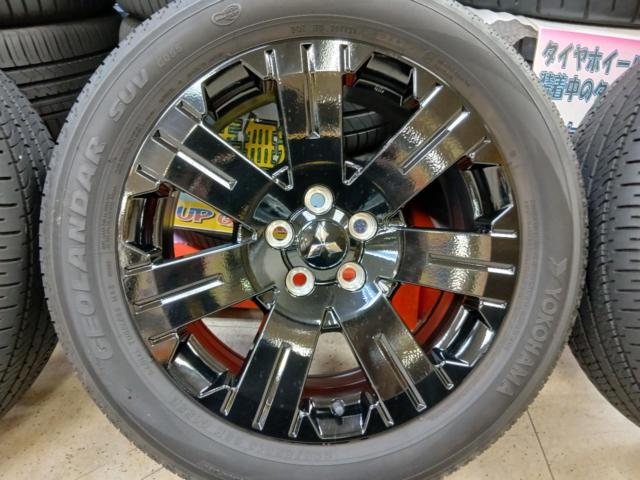 三菱純正 デリカD5 シャモニー 後期 純正アルミ + YOKOHAMA GEOLANDAR SUV G055