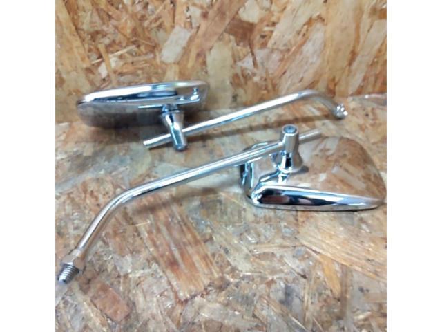 Plated Square mirror left right set