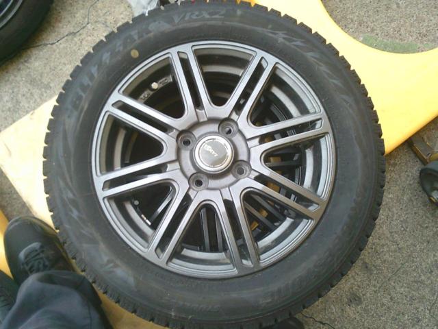 【YOKOHAMA(ヨコハマ)】 LAYCEA  ツイン8本スポークホイール+【BRIDGESTONE】BLIZZAK VRX2