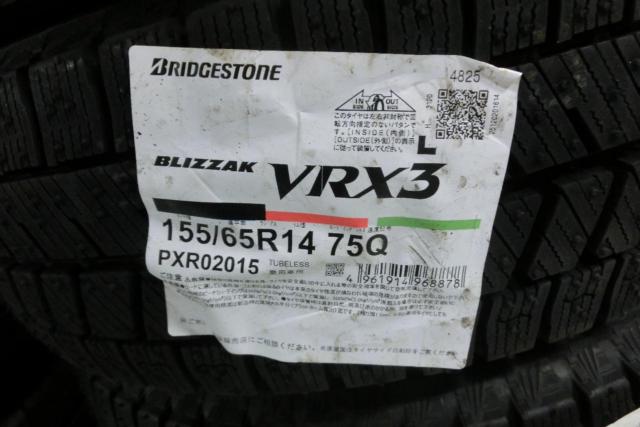 ダイハツ純正(DAIHATSU)  タント純正ホイール  + BRIDGESTONE(ブリヂストン) BLIZZAK VRX3