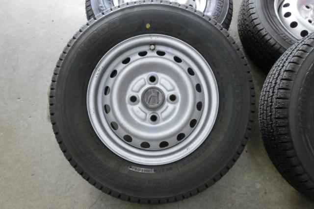 ホンダ純正(HONDA)  アクティトラック/H7 純正スチールホイール  + BRIDGESTONE(ブリヂストン) W300