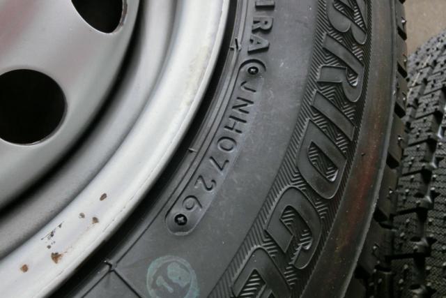 ホンダ純正(HONDA)  アクティトラック/H7 純正スチールホイール  + BRIDGESTONE(ブリヂストン) W300