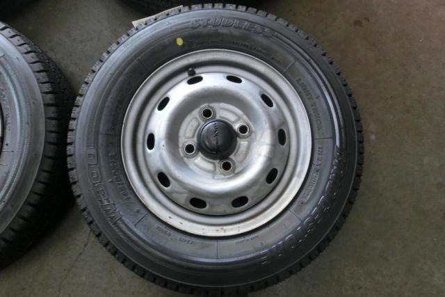 スバル純正(SUBARU)  サンバー純正スチールホイール  + BRIDGESTONE(ブリヂストン) W300