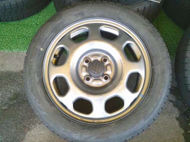 スズキ純正(SUZUKI)  ハスラー純正スチールホイール  + BRIDGESTONE(ブリヂストン) BLIZZAK VRX3