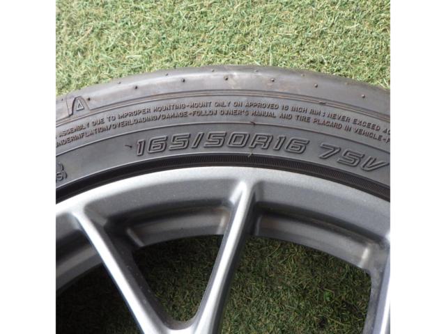 【ダイハツ純正】 コペン LA400K GR SPORT BBS製 マットグレイメッシュホイール + DUNLOP(ダンロップ) DIREZZA ZⅢ