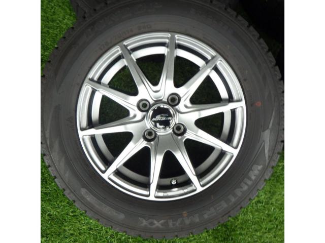 【スタッドレス】【A-TECH】SCHNEIDER シルバースポーク + DUNLOP WINTER MAXX WM02