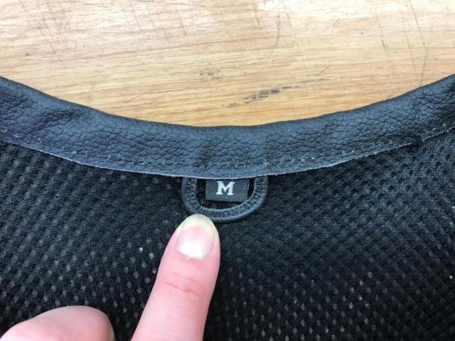 メーカー不明 パンチングメッシュレザージャケット