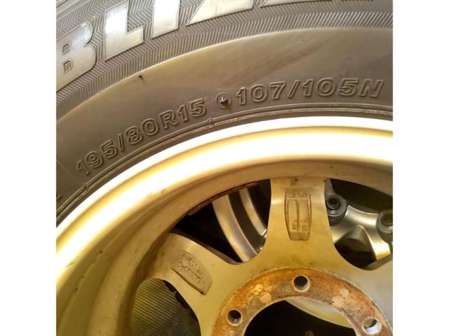 ノーブランド 6本スポークホイール+BRIDGESTONE BLIZZAK VL10