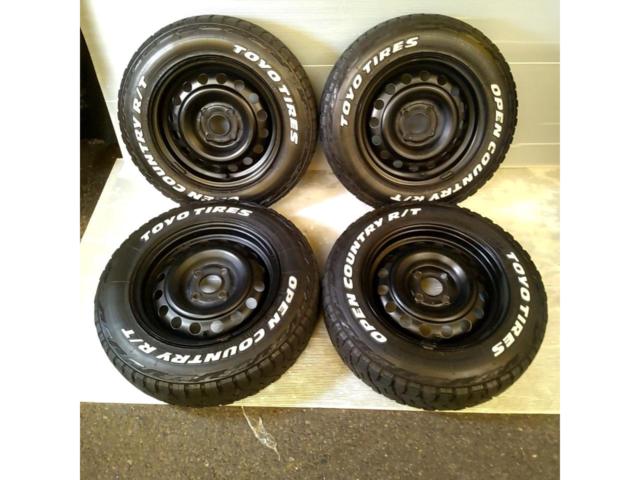 日産純正(NISSAN)  E12ノート純正スチールホイール  + TOYO(トーヨー) OPEN COUNTRY R/T