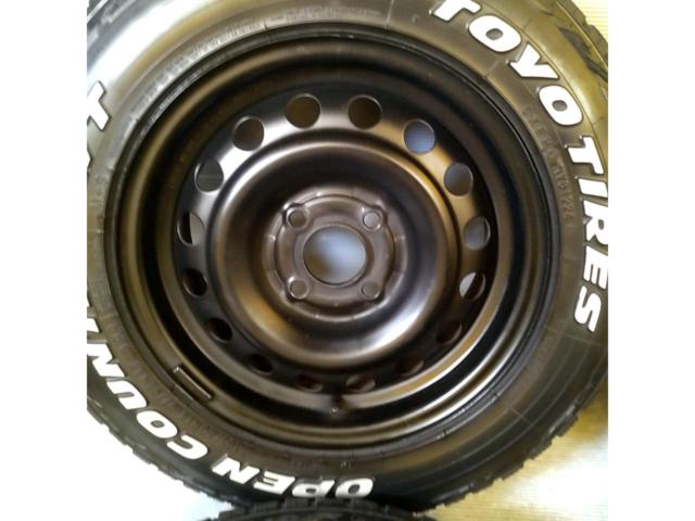 日産純正(NISSAN)  E12ノート純正スチールホイール  + TOYO(トーヨー) OPEN COUNTRY R/T