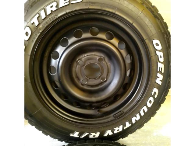 日産純正(NISSAN)  E12ノート純正スチールホイール  + TOYO(トーヨー) OPEN COUNTRY R/T