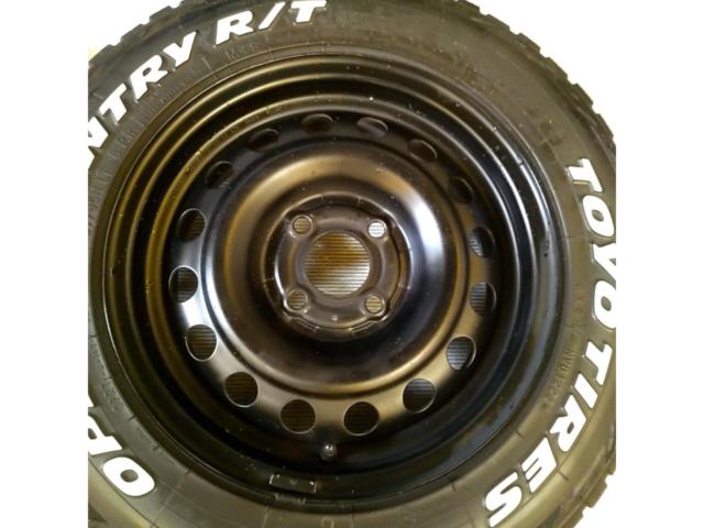 日産純正(NISSAN)  E12ノート純正スチールホイール  + TOYO(トーヨー) OPEN COUNTRY R/T