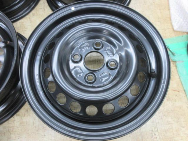 【ダイハツ純正】 L850S/ムーブキャンバス 純正スチールホイール キャップ付 4本セット
