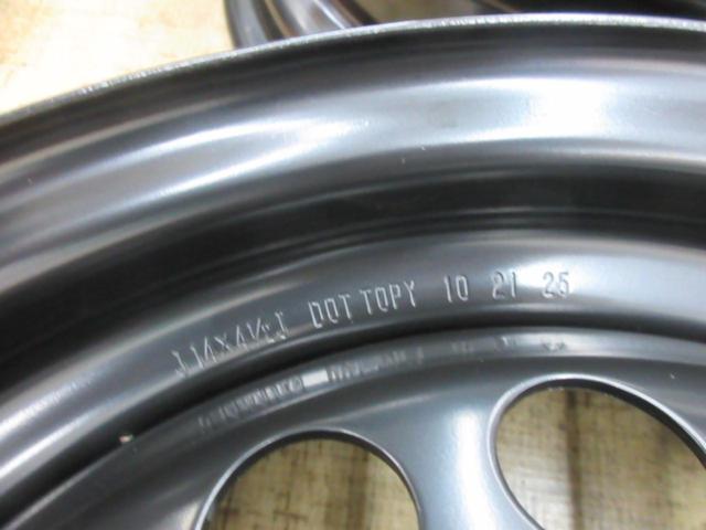 【ダイハツ純正】 L850S/ムーブキャンバス 純正スチールホイール キャップ付 4本セット