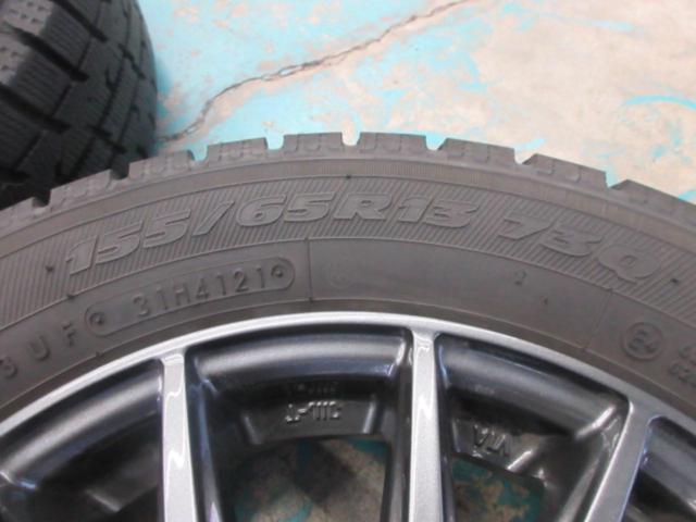 【weds(ウェッズ)】VELVA(ヴェルヴァ)  +【TOYO】GARIT GIZ 155/65R13 21年製 4本セット