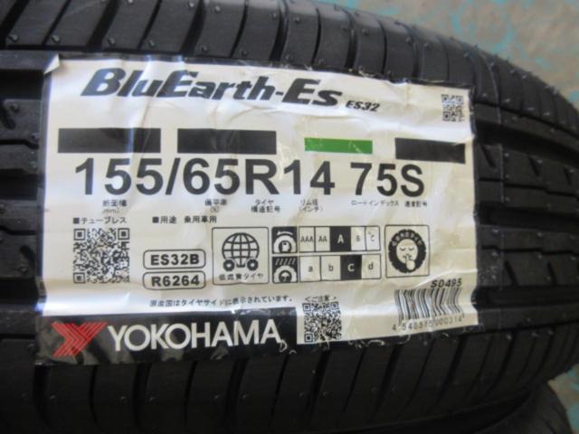 BRIDGESTONE(ブリヂストン)  K10  + YOKOHAMA(ヨコハマ) YOKOHAMA  BluEarth-ES 155/65-14
