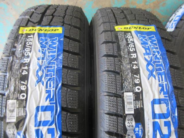 MARUKA SERVICE SCHNEIDER SQ27+DUNLOP WINTERMAXX WM02 165/65R14 4本