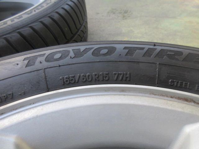 【スズキ純正】kei ワークス 純正ホイール+【TOYO】TRNPATH mp7 165/60R15 22年製 4本セット