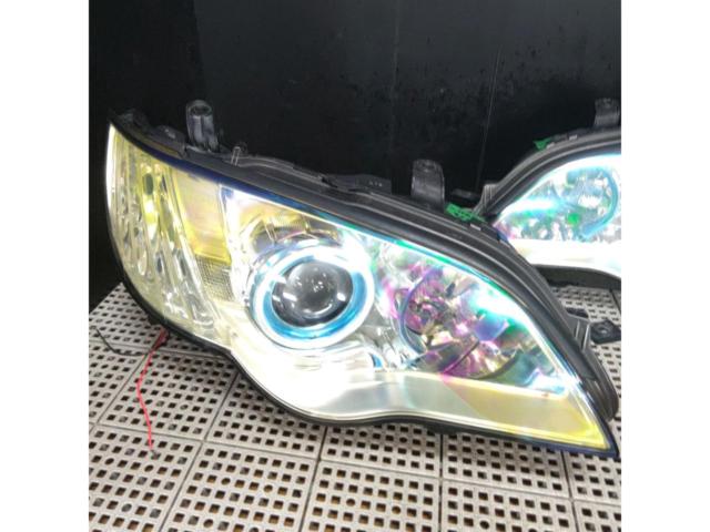 RX2609-1108 【スバル】BL5レガシィ F型純正ヘッドライト イカリング加工 左右セット