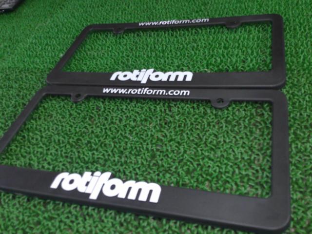 rotiform ナンバーフレーム