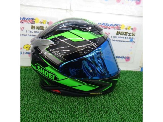 【ライダース】SHOEI(ショウエイ) Z-8 PROLOGUE TC-4 ブラック/グリーン +ミラーシールド付