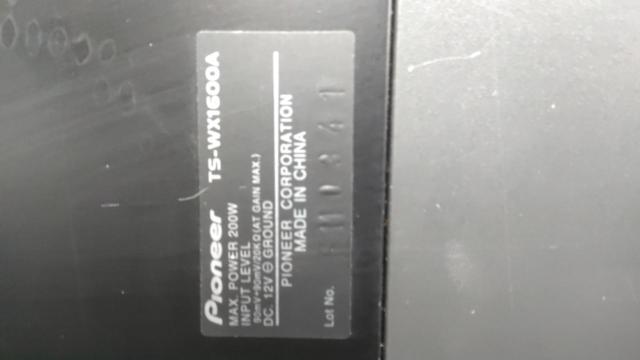 carrozzeria TS-WX1600A 16cmX2パワードサブウーハー