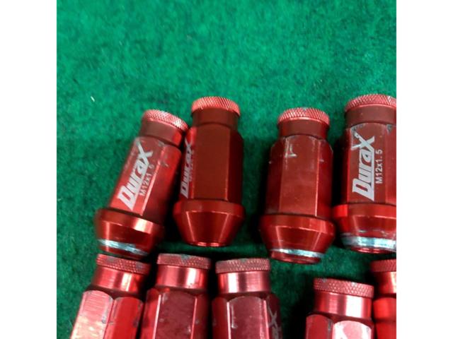 Durax レーシングナット レッド 20個 M12XP1.5