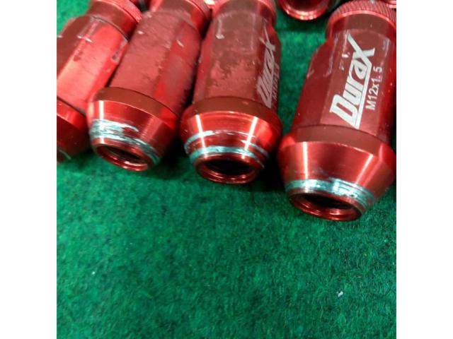Durax レーシングナット レッド 20個 M12XP1.5