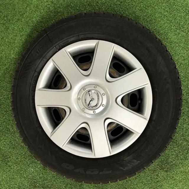 マツダ純正 プレマシー純正スチールホイール+TOYOwinter TRANPATH TX 195/65R15 2022年製造