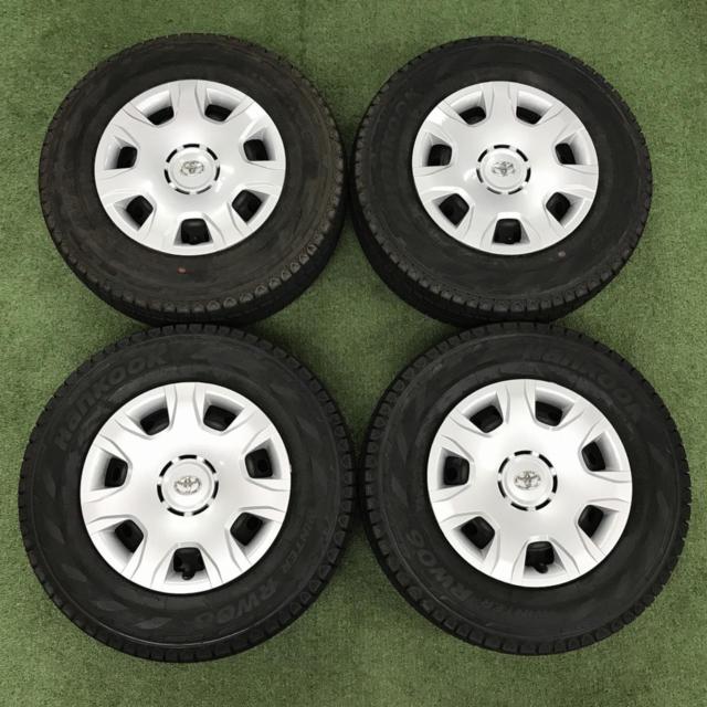 トヨタ純正 ハイエース純正スチールホイール +HANKOOK Winter RW06 195 