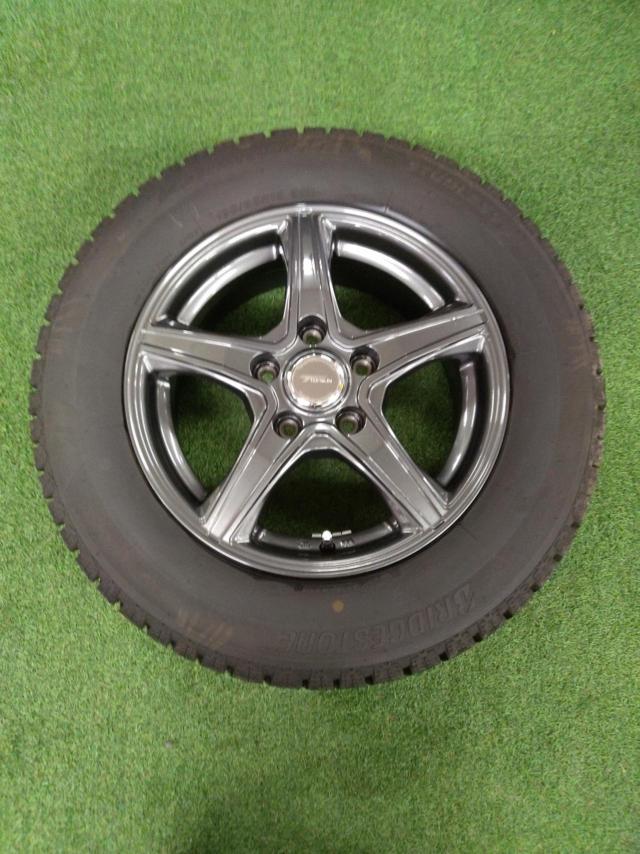 BRIDGESTONE TOPRUN 5本スポークアルミホイール+BRIDGESTONE ICE PARTNER2 195/65R15 2024年製造