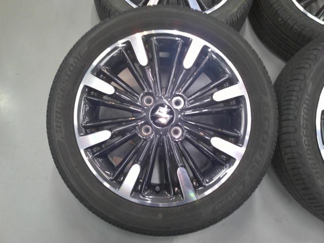 スズキ純正 MK53S スペーシアカスタム 純正ホイール+BRIDGESTONE ECOPIA EP150