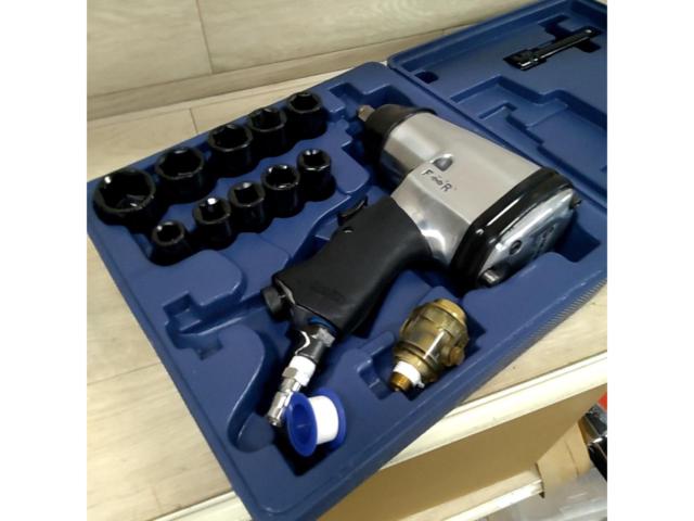 藤原産業 衝撃式シングルハンマー 1/2エアーインパクトレンチセット AIW-415G