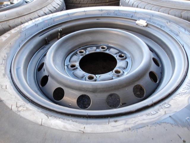 8【トヨタ純正】 200系ハイエース純正スチール+【DUNLOP】SP175N