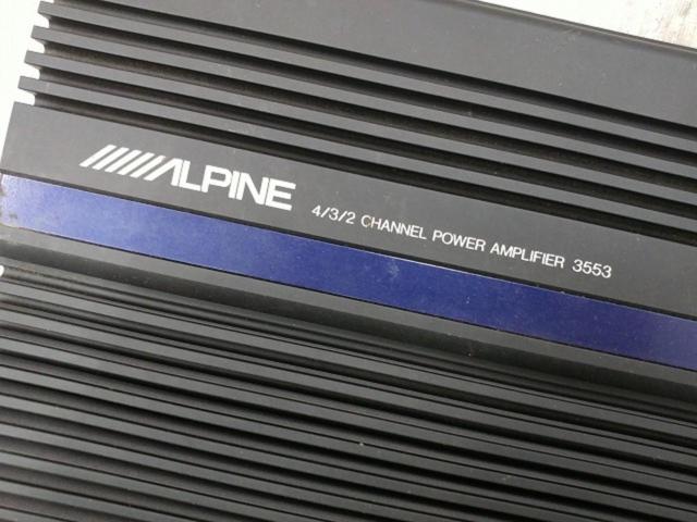 【ALPINE】3553 4/3/2チャンネルパワーアンプ
